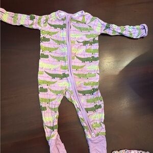 Little Sleepies Zippy - rare purple crocodiles